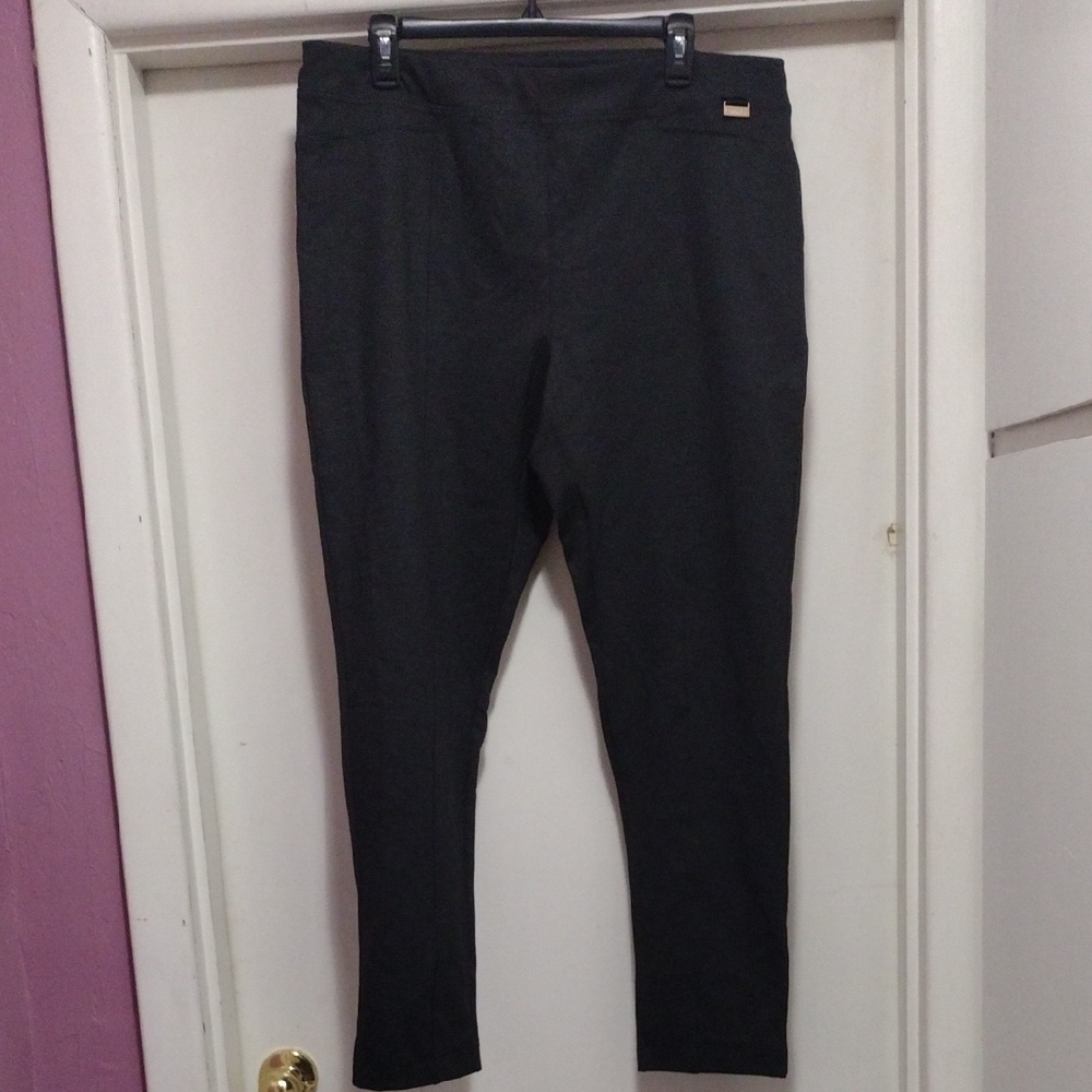 Calvin Klein Dark Gray Stretchy Pants XL NWT